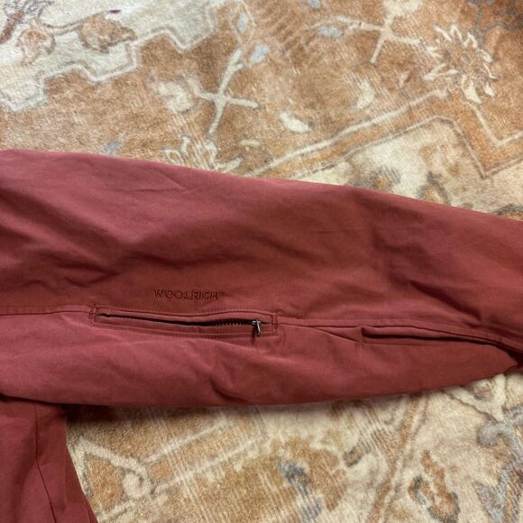Woolrich Women’s Chore Jacket Sz M Berry Red Coat - Picture 4 of 10